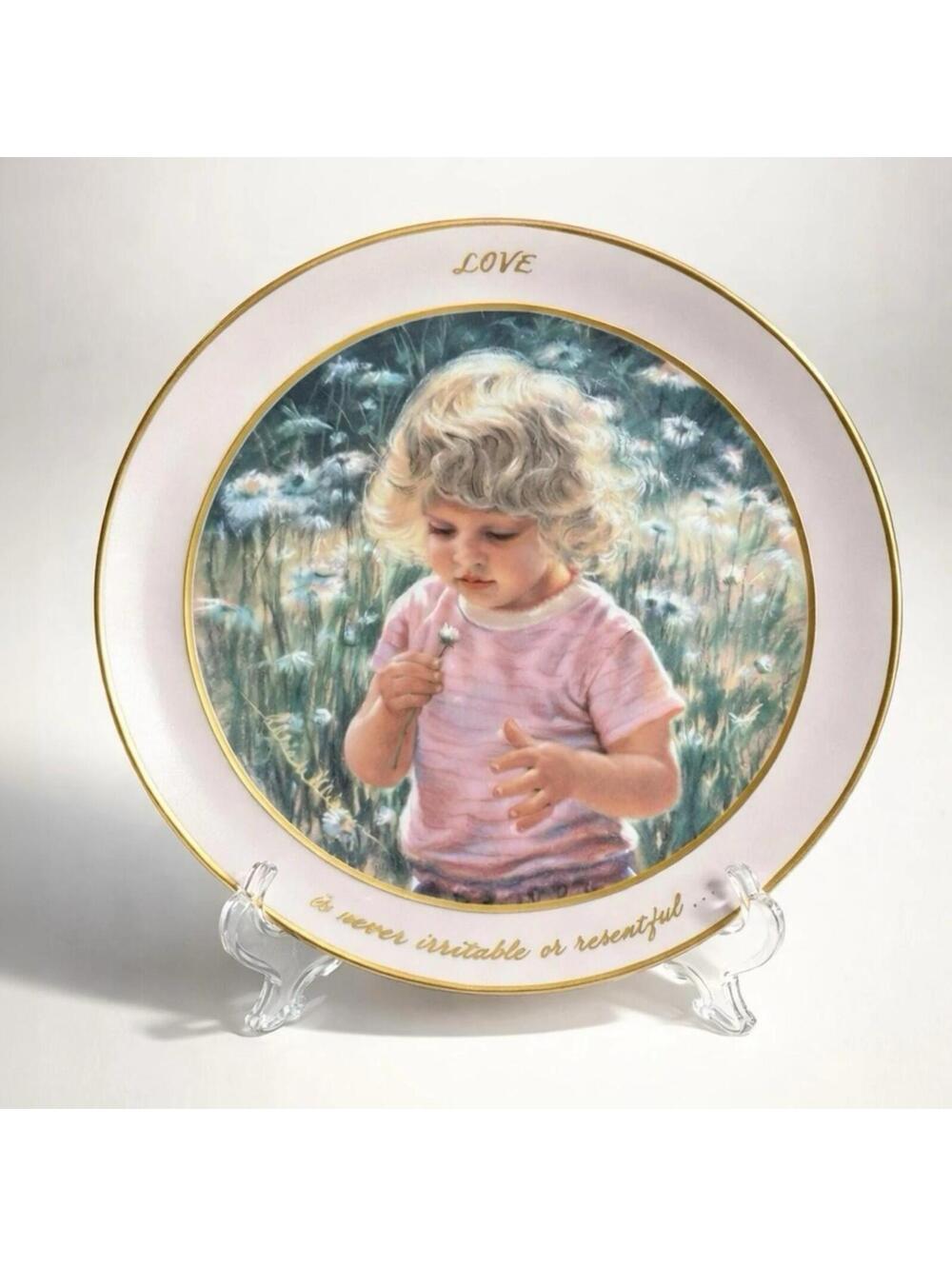 Limited Edition “Love’s Prayer” Plate Abbie Williams Hamilton Collection